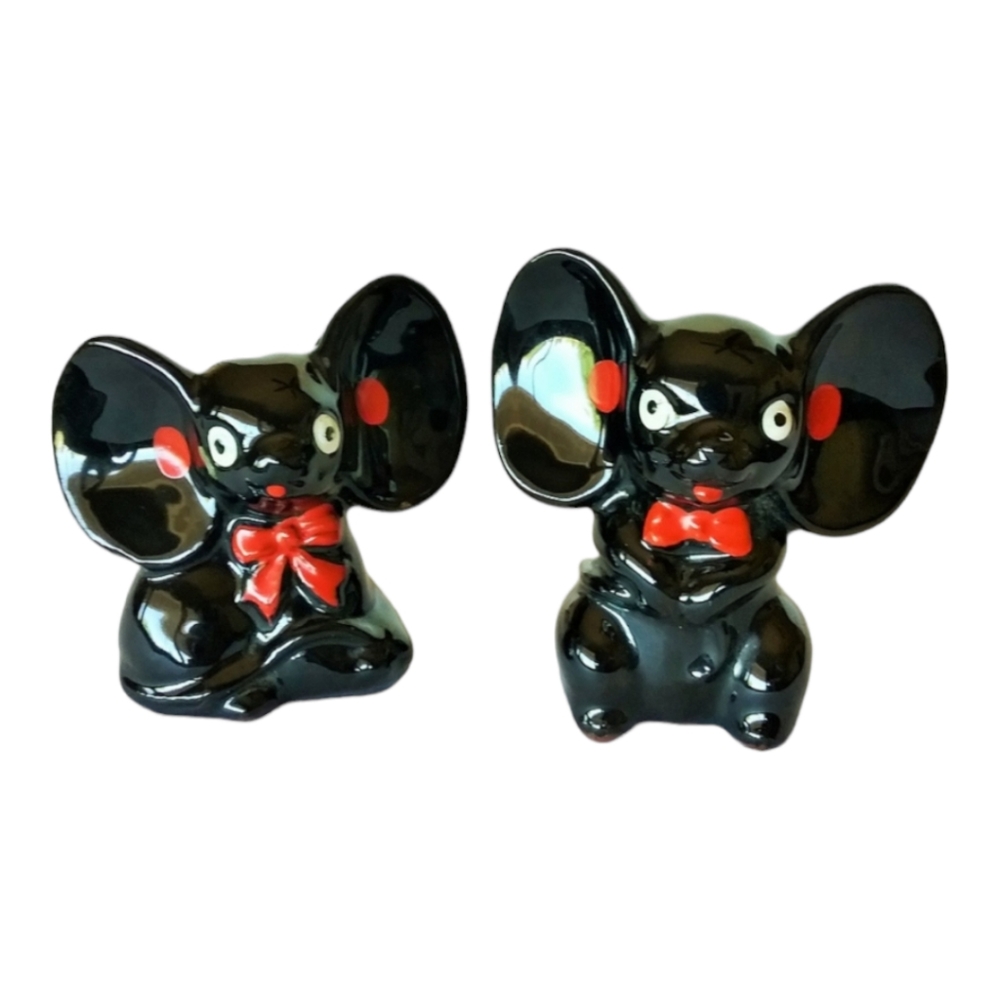 Vintage Mouse Mice Salt & Pepper Shakers